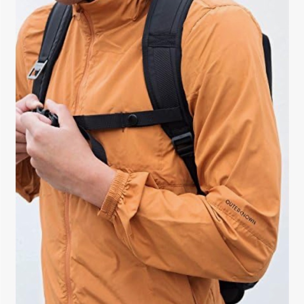 Outerknown Adios Packable Jacket Adobe Orange Siz… - image 2